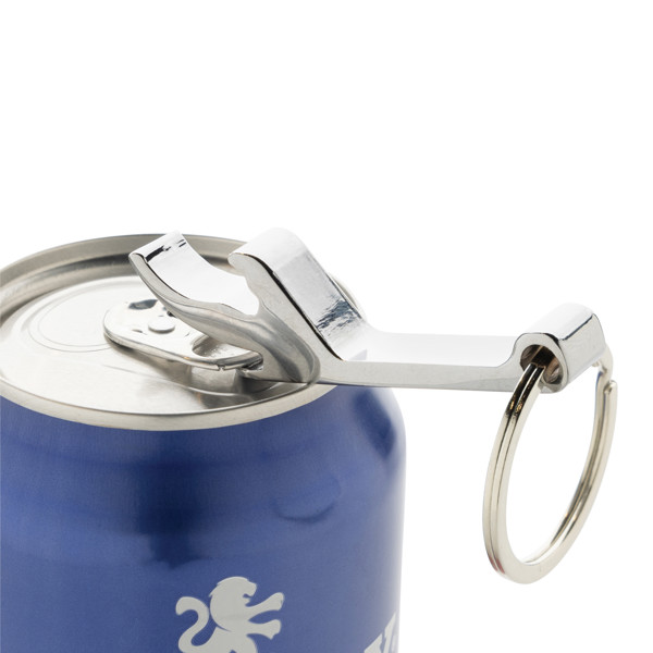 RCS recycled zinc alloy bottle opener keychain