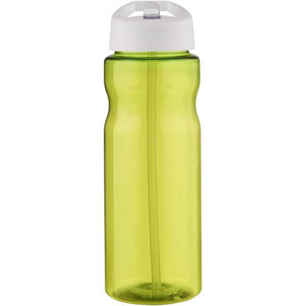 Bouteille de sport H2O Active® Base 650ml avec couvercle à goulot - Citron vert / Blanc
