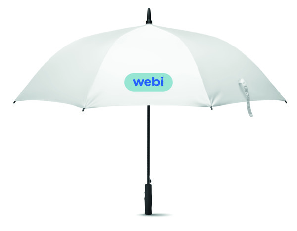 Windproof umbrella 27 inch Grusa - White