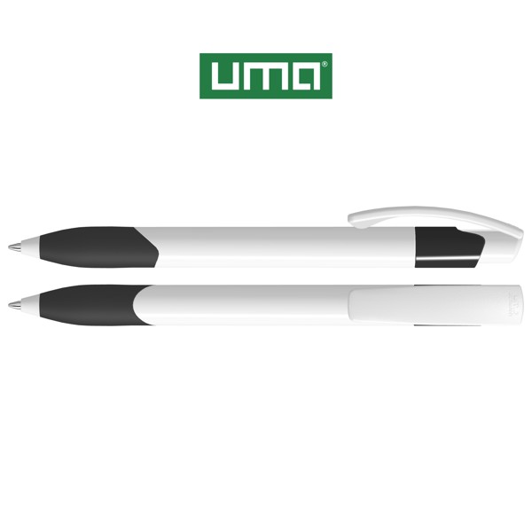OMEGA grip guľôčkové pero - Biela / Čierna