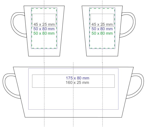 Victor porcelain mug, 120 ml - 240 ml