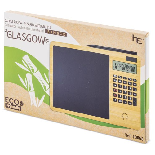 CALCULADORA BAMBU COM ECRAN AUTOMATICO "GLASGOW"