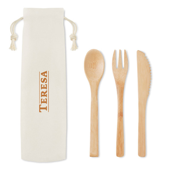 Bamboo cutlery set Setboo