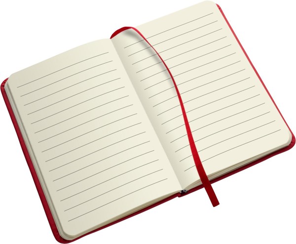 Notitieboek Dita | Gerecycled PU | A6 | Gelinieerd - wit