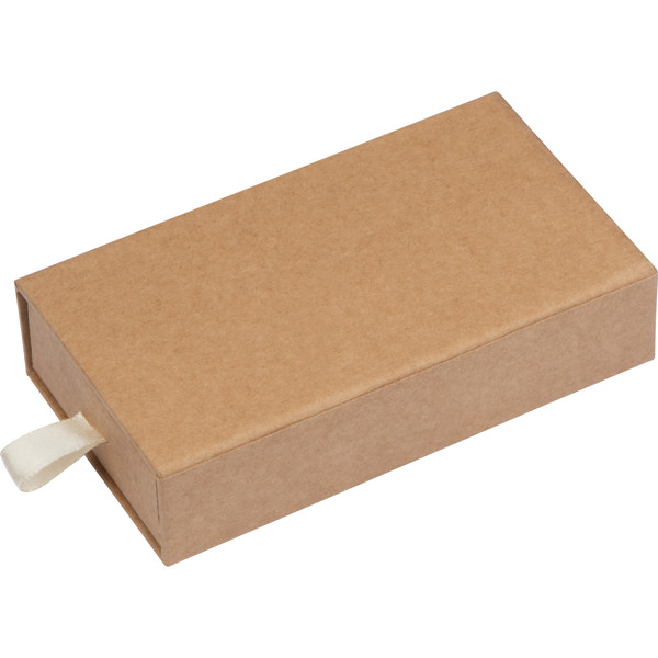 Writing set (brass and wood) SANTIAGO - Brown