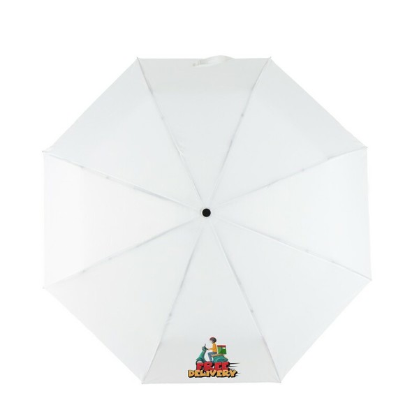 RPET automatic umbrella, foldable | Nell - white