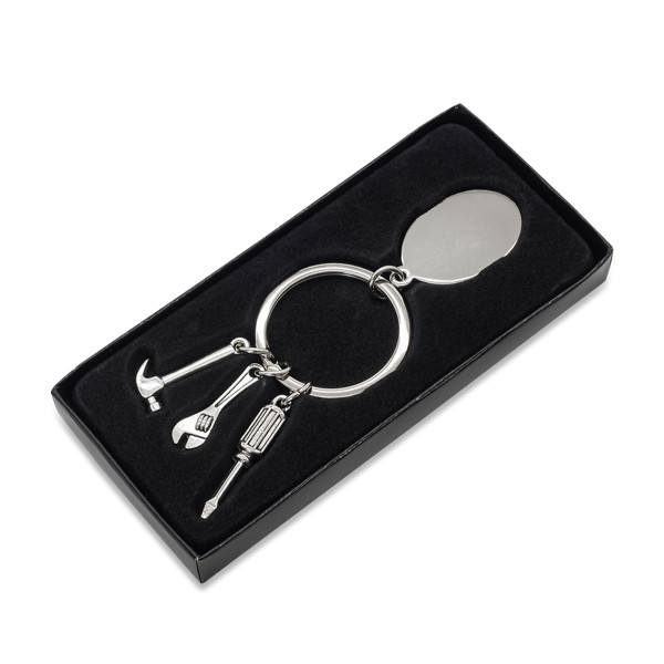 Clemi keychain with tool motive