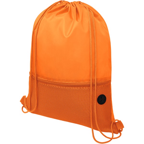 Sac à dos Oriole avec cordon, en maille filet 5L - Orange