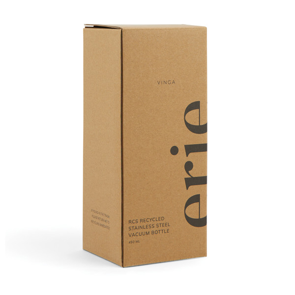 VINGA Erie RCS steel vacuum bottle 450 ML - Grey