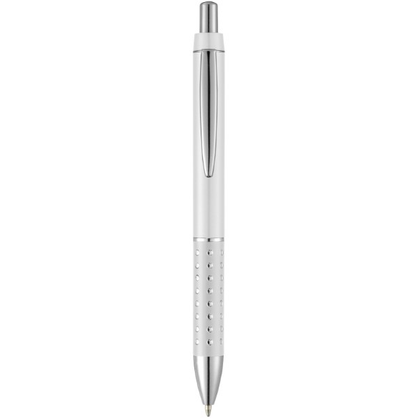 Kuličkové pero Bling s hliníkovým úchopem - Bílá