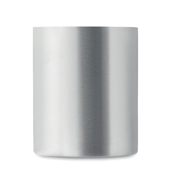 Double wall mug 300 ml Taniss - Matt Silver