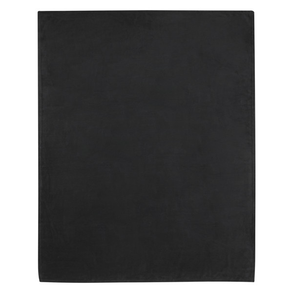 Lily GRS zertifizierte, RPET Decke aus Coral Fleece - schwarz