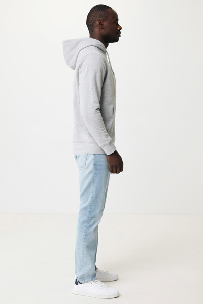 Lehká mikina s kapucí Iqoniq Rila z recykl. bavlny - Light Heather Grey / XXL