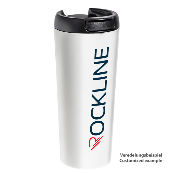 Thermo mug FLORENZ - white