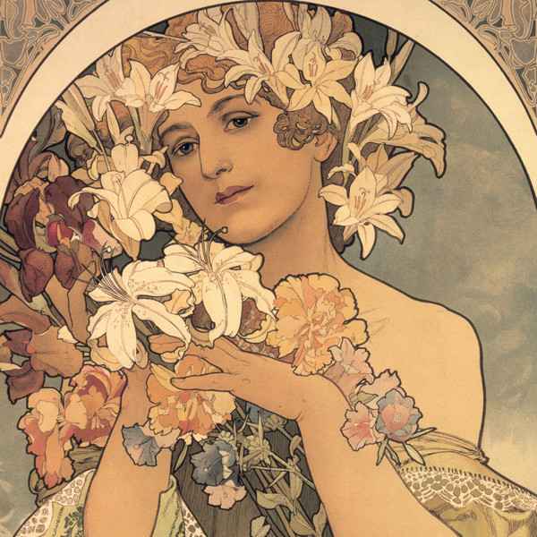 Notique Poznámkový Kalendář Alfons Mucha 2027, 30 x 30 cm - Východní