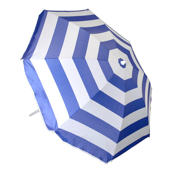 Beach umbrella Ligustro - White - Blue