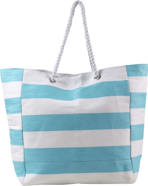 Saco de praia em algodão Luzia - Light Blue