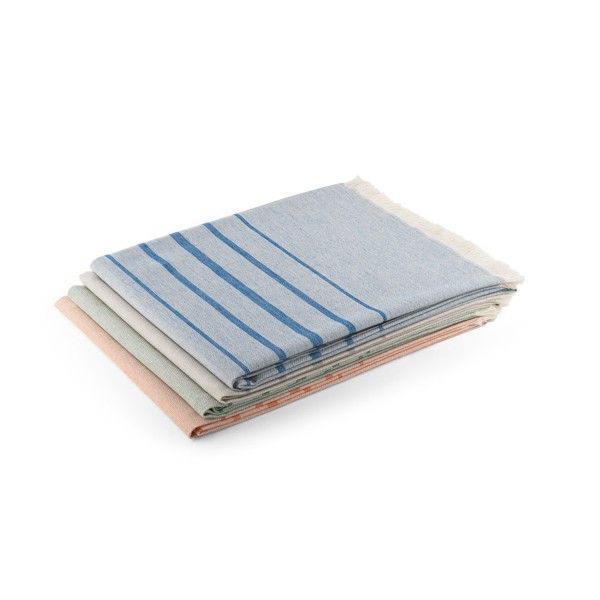 CAPLAN. Multifunkční ručník (260 g/m²) vyrobený z lehké a odolné bavlny (90 %) a recyklované bavlny (10 %) - Oranžová