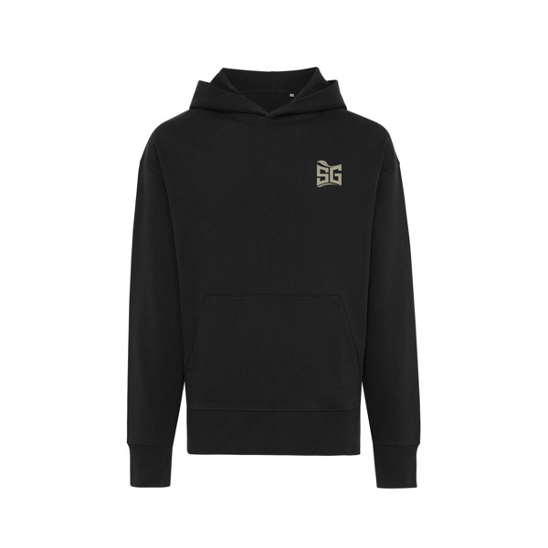 Sweat à capuche en coton recyclé Iqoniq Yoho - Noir / XS