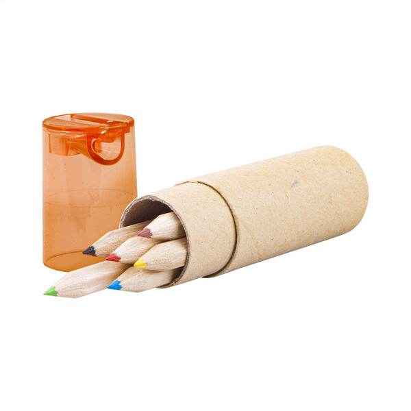 Pencil Set Gallery 6 - Orange / Natural