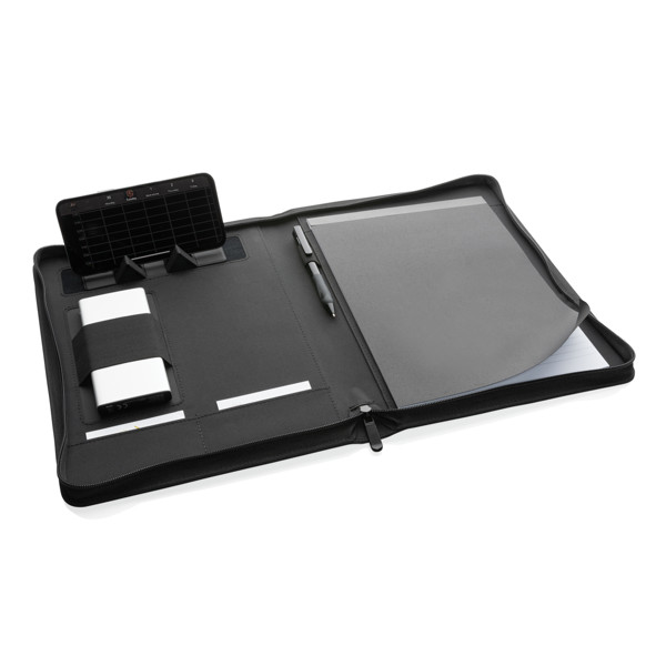 Impact Aware™ deluxe tech mapa s patentnim zatvaračem od 300D materijala - Crna