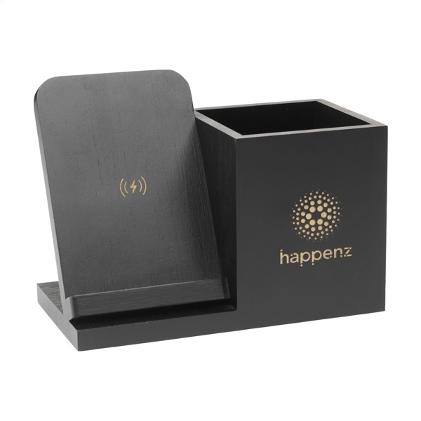 Bamboo Boss 15W charger/pen holder - Black