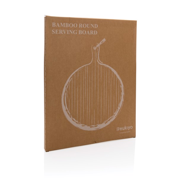 Ukiyo bamboo round serving board