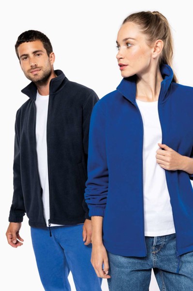 Unisex Microfleece Elasticated Jacket - Dark Grey / XS