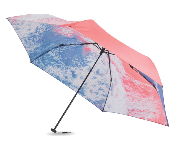 All-over printed Light weight (100gr) folding pocket umbrella - Full colour