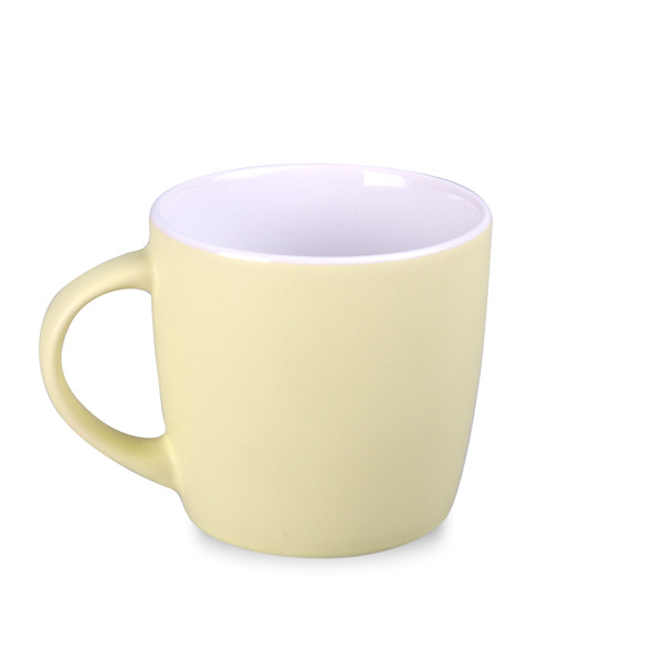 Handy Velvet ceramic mug, 320 ml - Sun Yellow