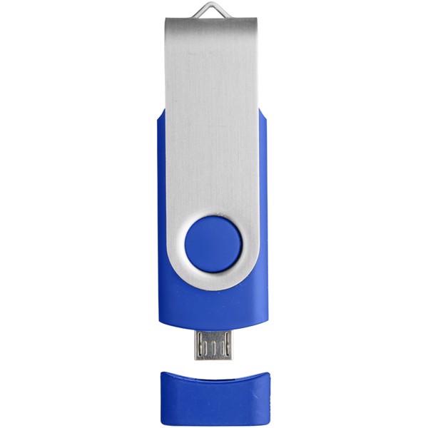 Clé USB rotative On The Go (OTG) - Bleu / 8GB