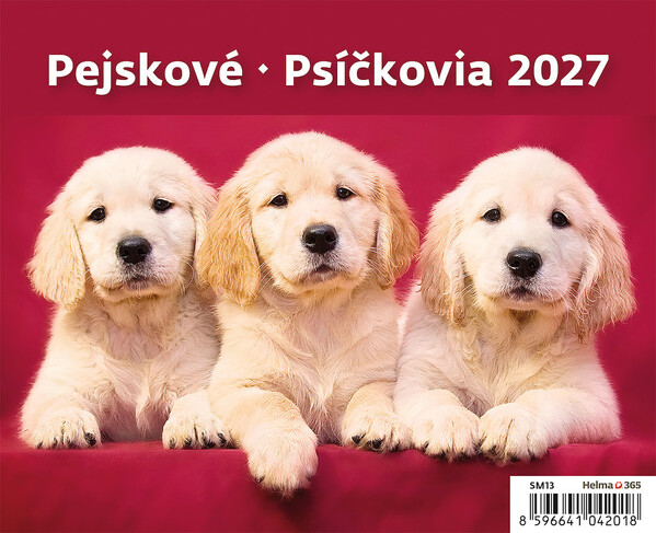 Stolní kalendář Pejskové 2027