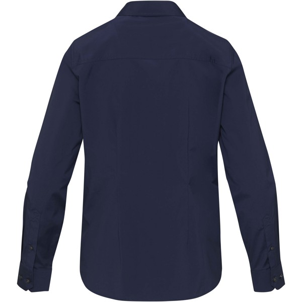 Camicia in tessuto di popeline da donna Carnelian - Blu navy / L