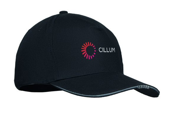 Casquette en coton LED à 5 pans Luzcap