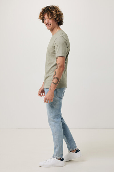 Tričko Iqoniq Brett z recykl. bavlny - Light Heather Green / XL