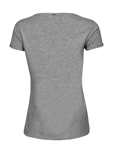 Ladies Roll-Up Tee - White / M