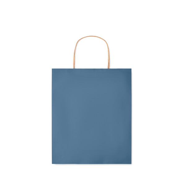 Sac en papier petit format Paper Tone S - Bleu