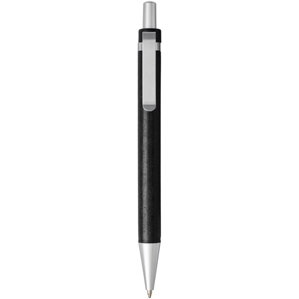 Tidore wheat straw click action ballpoint pen - Solid Black