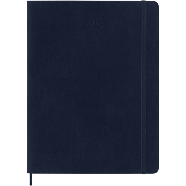 Agenda XL 12 mois Moleskine à couverture souple - Bleu saphir