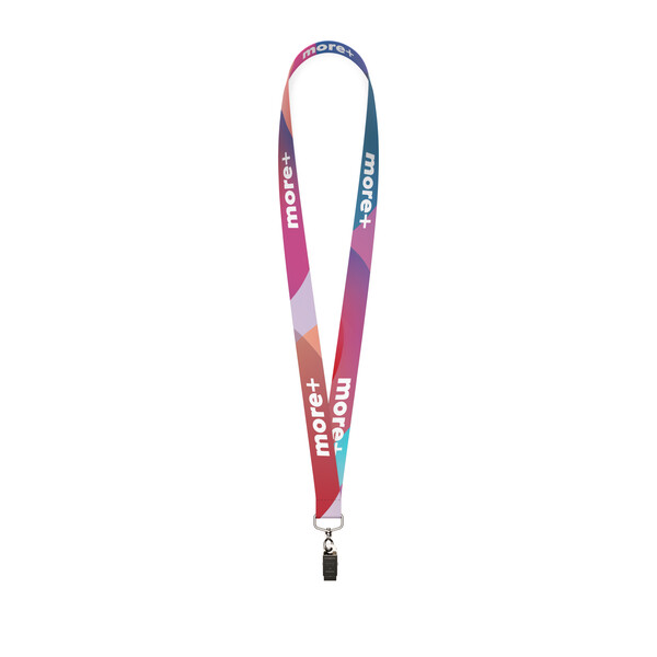 Sublimační polyesterová šňůrka na krk 90 cm - 20 mm / L4 Klip