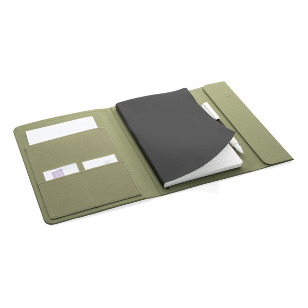 Xd Xclusive A5 notebook, magnetic closure, rPET cover - Green