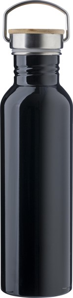 Drinking bottle Poppy | Stainless steel 304 | 700 ml - black