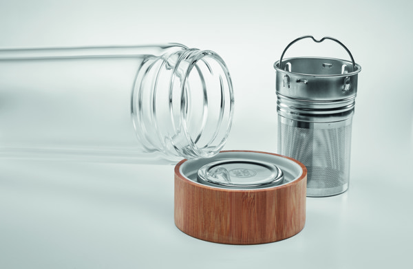 Trinkflasche Glas 400ml Batumi Glass