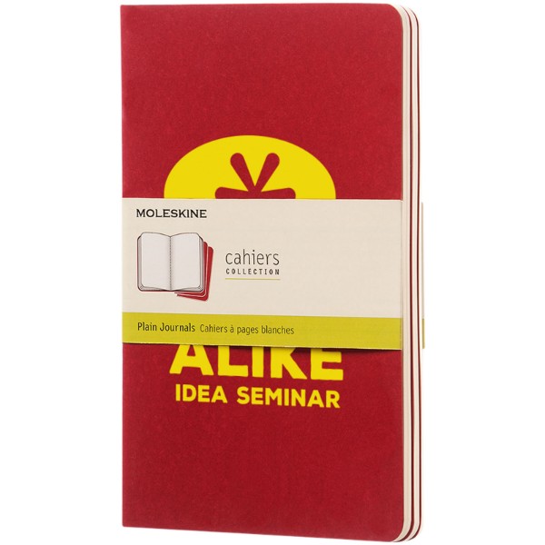 Moleskine Cahier Journal L - plain - Cranberry Red