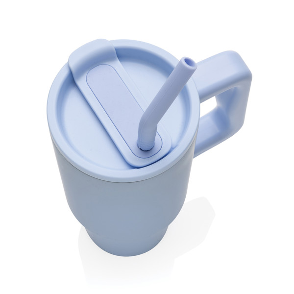 Mug 900ml en acier inoxydable recyclé Embrace RCS - Bleu Clair