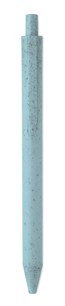 Stylo poussoir blé paille  PP. Pecas - Bleu