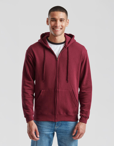 Classic Hooded Sweat Jacket - White / M