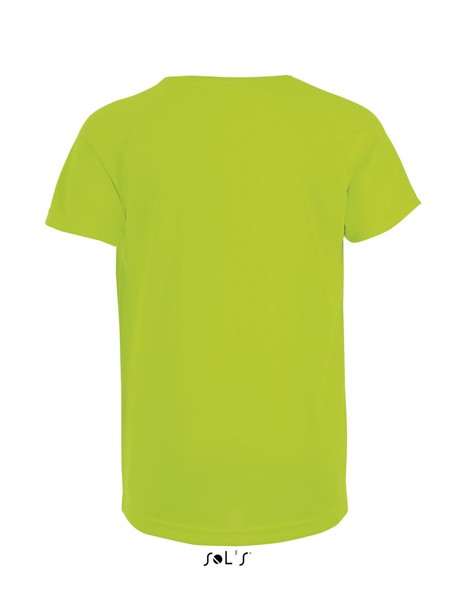 Sol's Sporty Kids' - Raglan-Sleeved T-Shirt - Neon Green / 12A
