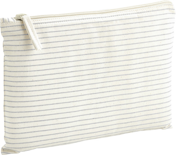 Accessory Bag with Stripes Westford Mill | W 253 - Grey Stripe / S