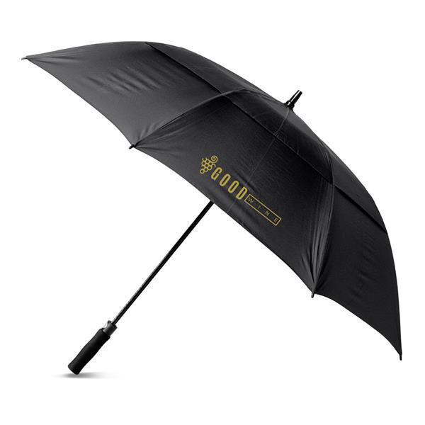 Guarda Chuva Duplo Painel Em Rpet - Preto